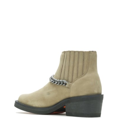 HARLEY-DAVIDSON HARLEY-DAVIDSON WOMEN'S 4" KORSEN CHAIN ANKLE BOOT BROWN - D87242, BROWN