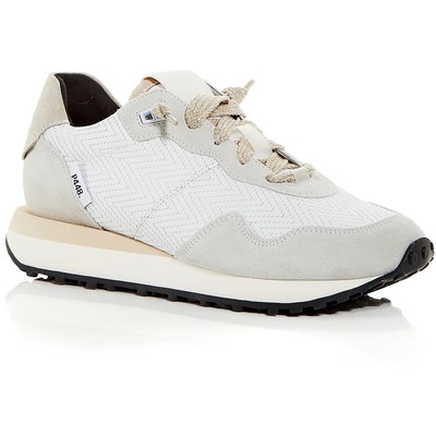 P448 Женские белые замшевые повседневные и модные кроссовки 41 Medium (D) BHFO 4909