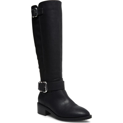 

Madden Girl Womens Wit Черные высокие сапоги для верховой езды Каблуки 5.5 Medium (B,M) BHFO 8741, Black paris, Wit
