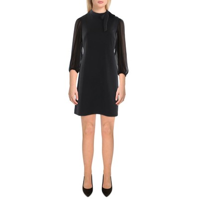 

Женское офисное платье до колена с рукавом 3/4 Calvin Klein для работы BHFO 1314, Черный