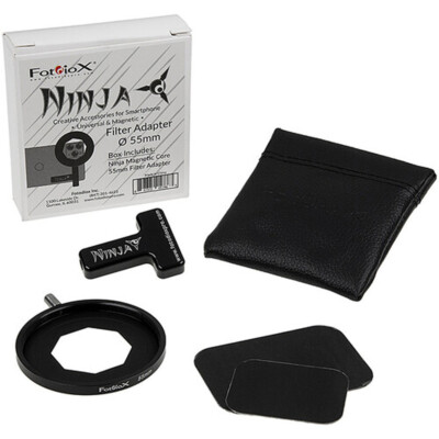 Fotodiox Ninja 55mm Magnetic Filter Adapter Kit for Smartphones #NJA-KIT-55
