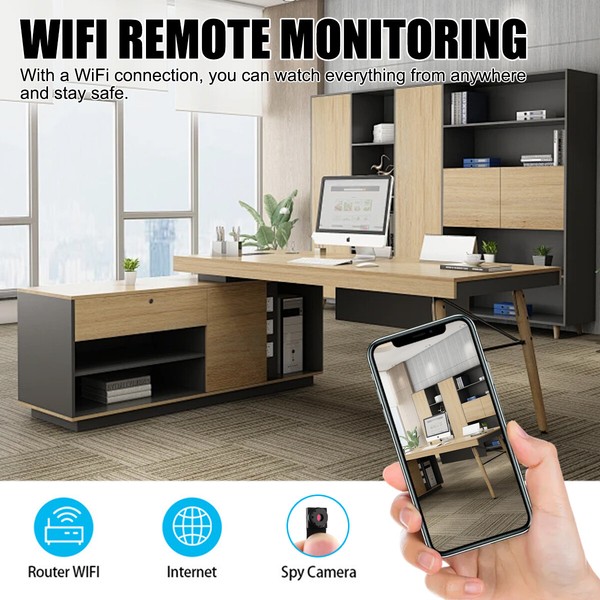 1080P 4K Nanny Cam HD Wireless WiFi Security Mini Micro Pinhole DIY Camera DVR U - Image 5