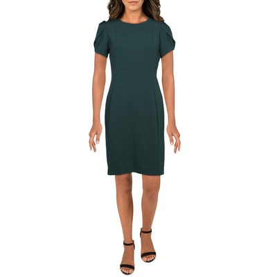 Calvin Klein Womens Tulip Sleeve Knee Office Wear Sheath Dress Petites BHFO 1240