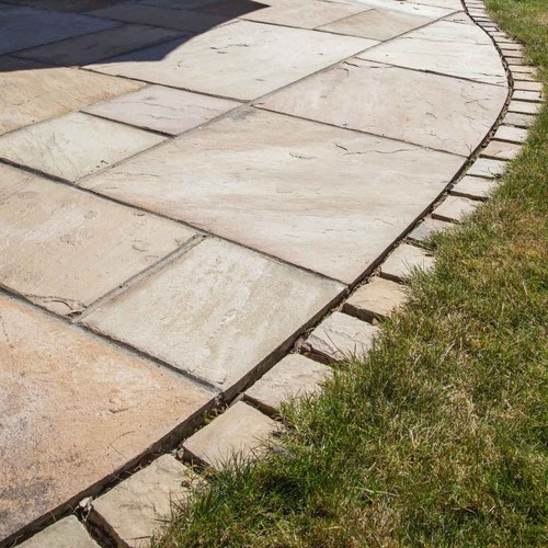Buff Brown Indian Sandstone Edging Setts Stone Edgers Ebay