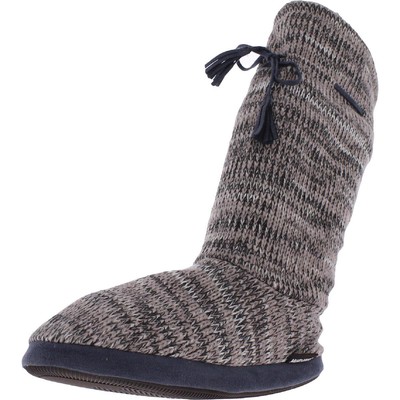 

Muk Luks Женские серые тапочки на флисовой подкладке XL 9-10 BHFO 1347, Grey marl, 16021
