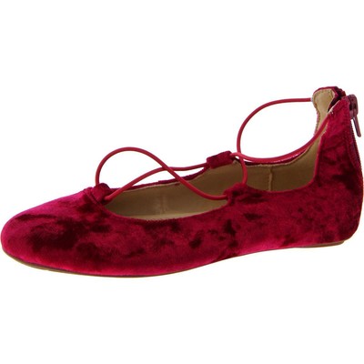 Yosi Samra Girls Miss Shelly Pink Lace Up Flats 13 Medium (B,M) Little Kid 3050