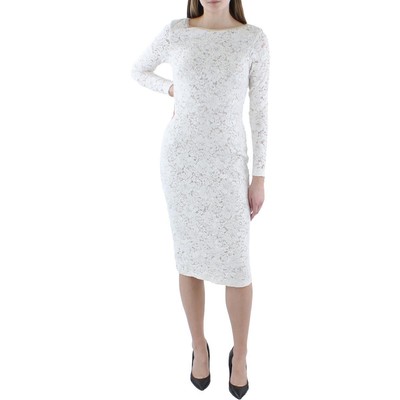 Женское кружевное миди-платье Xscape для коктейлей и вечеринок BHFO 7278