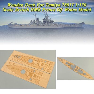 Wooden Deck for Tamiya 78011 1/350 Scale British Battleship Prince of Wales