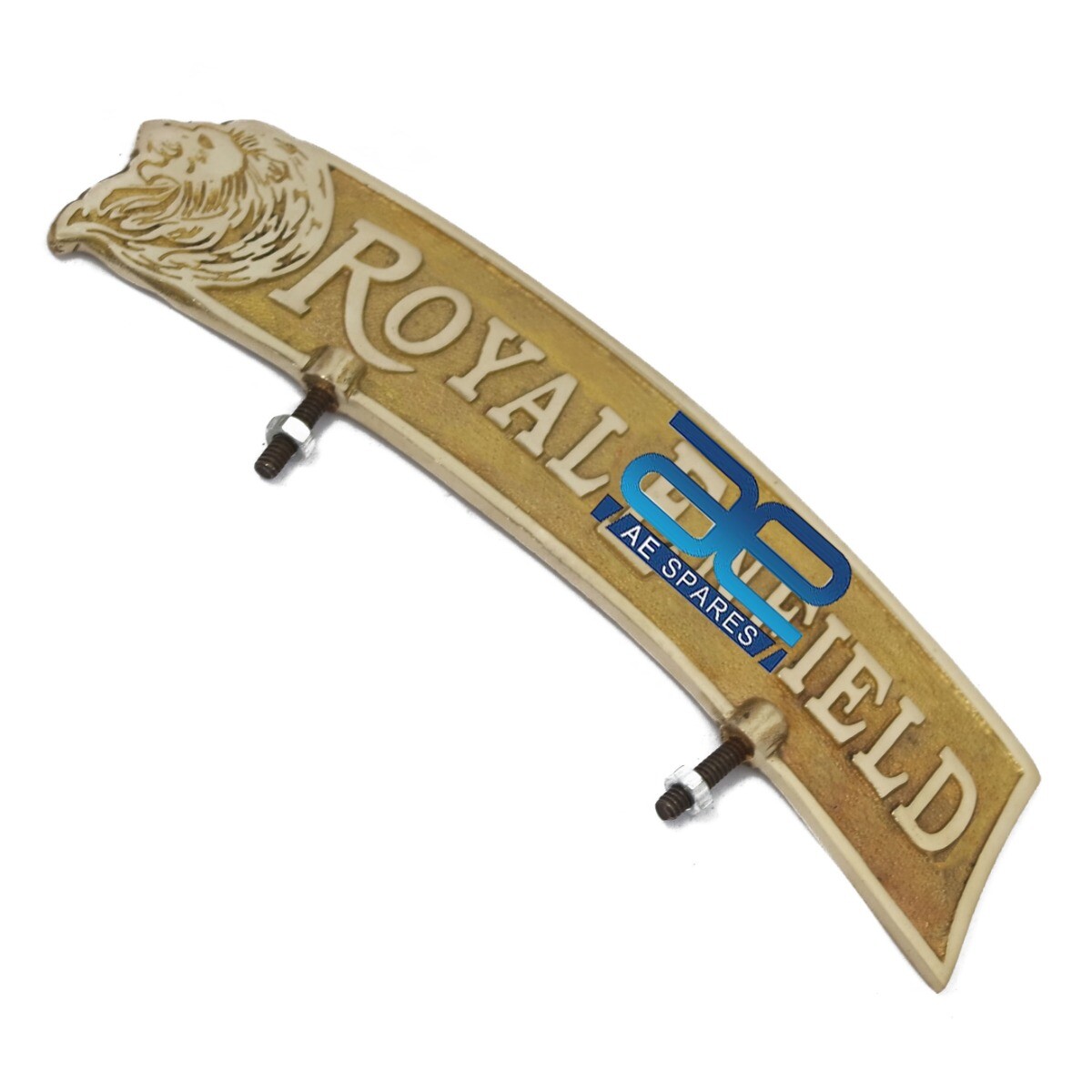 Front Mudguard License Number Plate Brass For Royal Enfield Universal Fit  