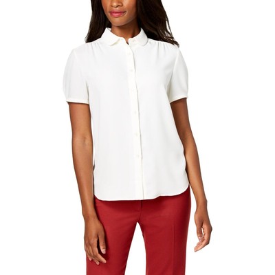 

Женская белая офисная блузка на пуговицах Anne Klein, топ  BHFO 8963, Anne white