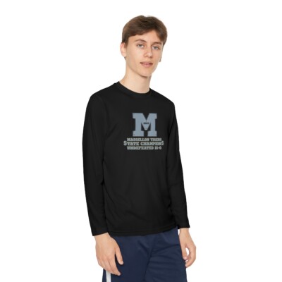 Massillon Steel Undefeated (with games on back) Youth Long Sleeve Competitor Tee