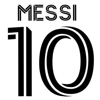 MESSI 10 SELF IRON ON 9.5*10'' HEAT TRANSFER PERSONALIZE For T shirt LOT 4-24pcs