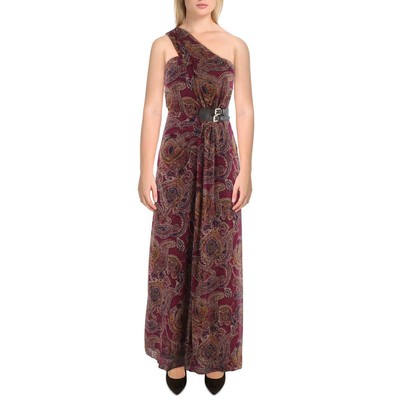 Lauren Ralph Lauren Женское фиолетовое шифоновое вечернее платье с узором Пейсли 4 BHFO 6307