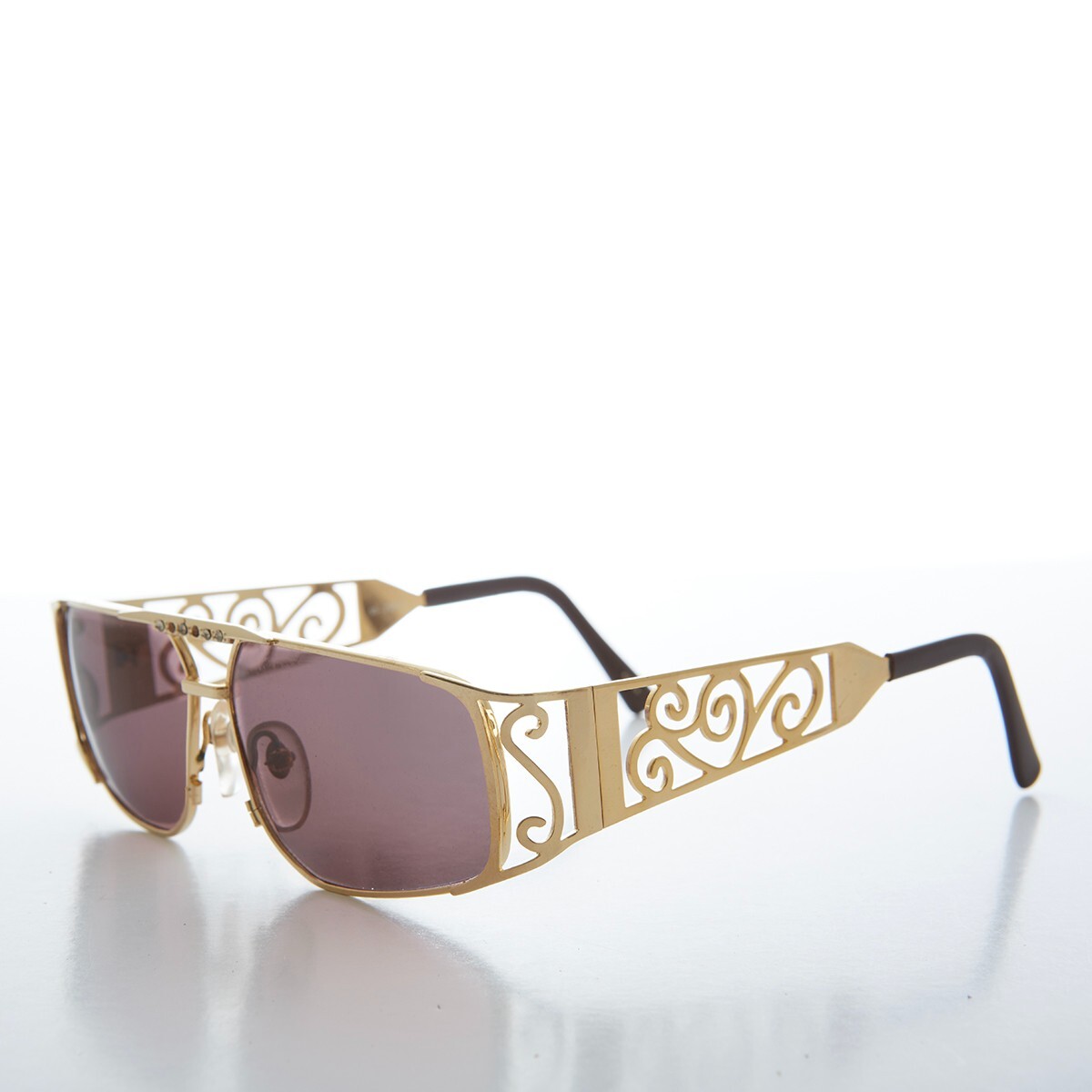 90s Bling Gold Hip Hop Rap Sunglasses - Rocco | eBay