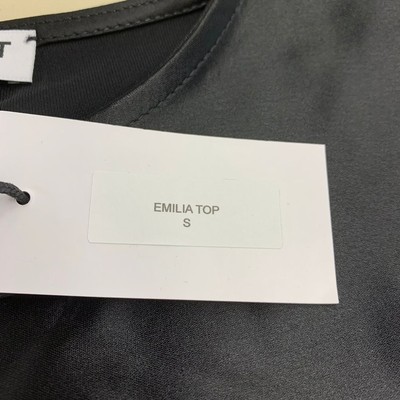 Pre-owned Nonchalant Label Emilia Blouse Women's Size Small Black