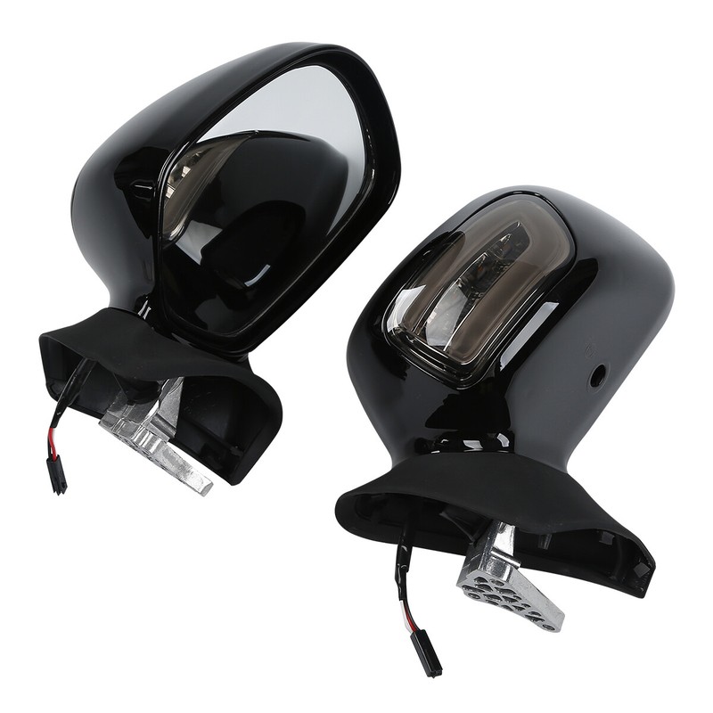 Motorcycle Rearview Mirrors LED Turn Signals For Honda Goldwing GL1800