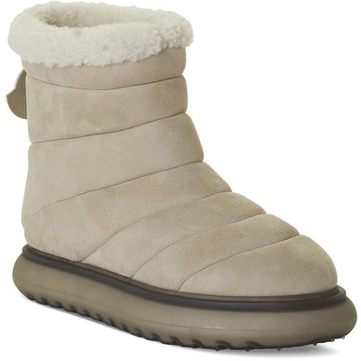 

Moncler Женские зимние и зимние ботинки Hermosa до щиколотки для холодной погоды BHFO 6348, Бежевый, Hermosa