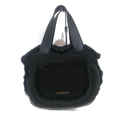 Auth TOCCA - Black Mouton Leather Tote Bag
