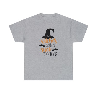 Witches Gotta Stick Together Cotton T Shirt