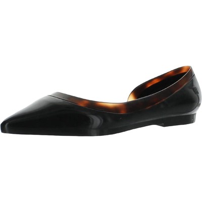 

Женские черные слипоны Melissa с острым носком DOrsay 7, средние (B,M) BHFO 5607, Black/brown, BHFO