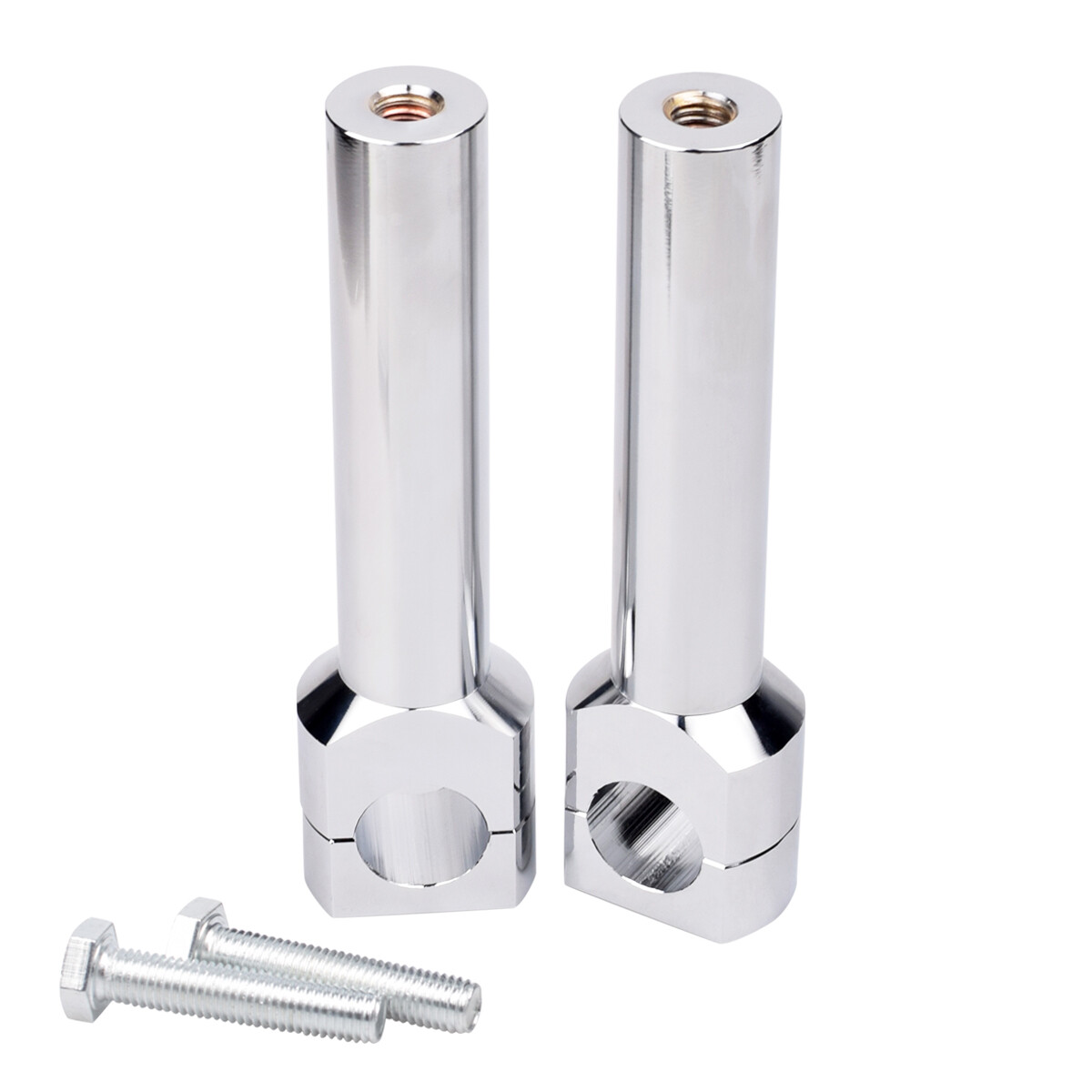 Motorcycle 1'' Handlebar Risers Clamps Handle Bar Mount For Harley Honda