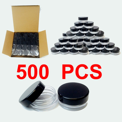 500pcs 3 gram high quality Jar cosmetic makeup cream container Jewelry 3g 3ml