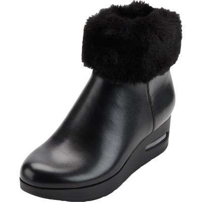 

Женские ботильоны DKNY Abri из искусственной кожи с подкладкой из искусственного меха на танкетке BHFO 1035, Nappa pu black, Abri