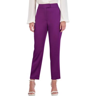 BCBGMAXAZRIA Женские атласные узкие брюки-сигареты с прямыми штанинами Брюки BHFO 9162