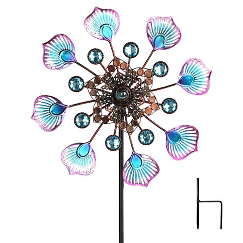 Wind Spinners Metal Wind Spinners with Stable Stake 90cm