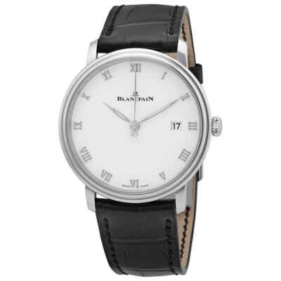 Мужские часы Blancpain Villeret Ultraplate с автоматическим белым циферблатом 6224 1127 55B