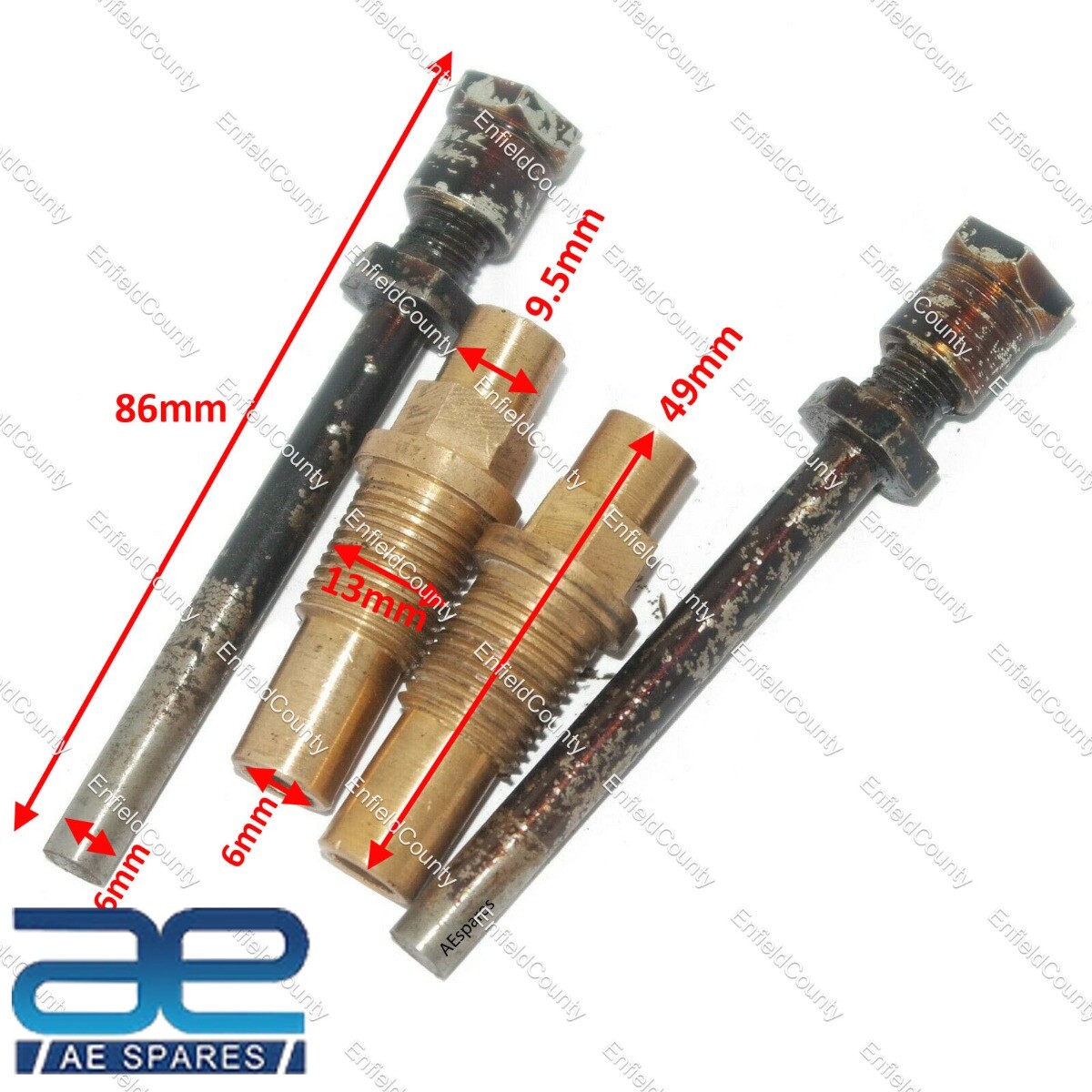 For Norton 16H Tappet Guide Rod Valve Guide Assembly 