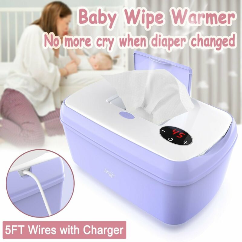 Wipe Warmer Baby Wet Wipes Dispenser Holder Heater Heating Box 45-55℃ Adjustable