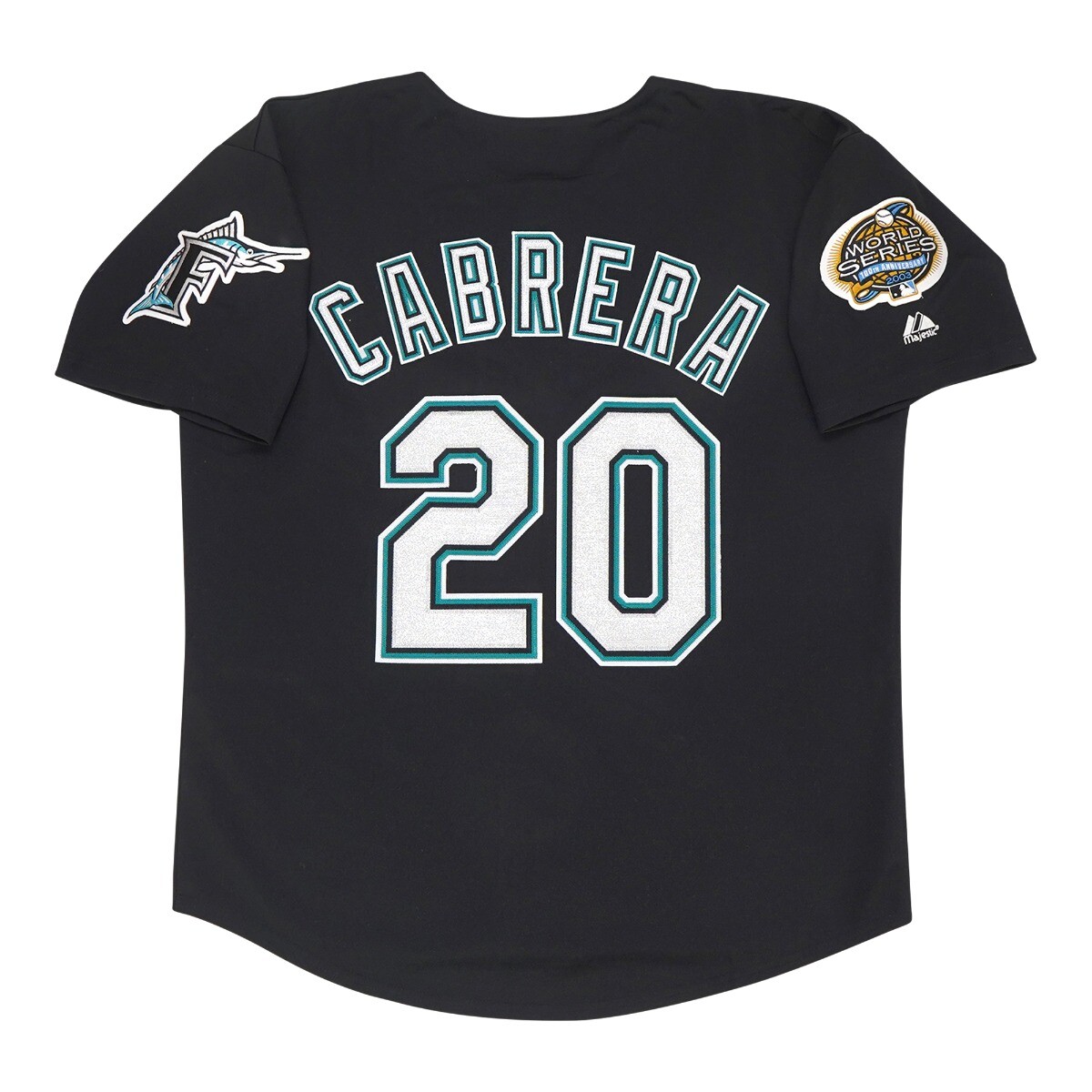 Miguel Cabrera 2003 Florida Marlins Alt Black World Series