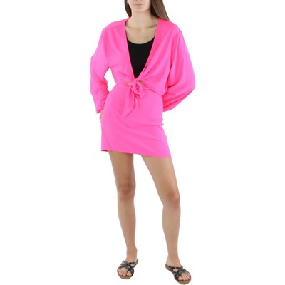 

Женское розовое короткое мини-платье Royalty By Maluma Plus  BHFO 1682, Розовый