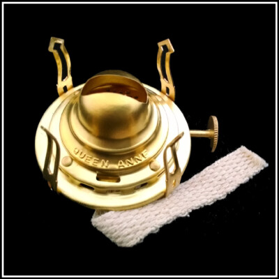 BEST QUALITY AVAILABLE REPLACEMENT #0 QUEEN ANNE BRASS OIL LAMP BURNER