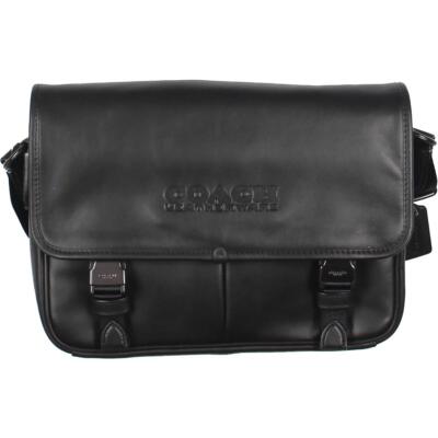 Женская сумка Coach из черной кожи с регулируемым наплечным ремнем-портмоне Medium BHFO 6008