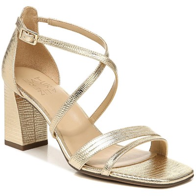 

Женские модельные сандалии Naturalizer Tiff Gold, ширина 6,5 дюйма (C, D, W) BHFO 9267, Dark gold