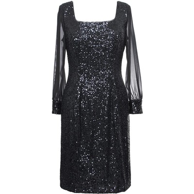 Alex Evenings Womens Black Party Cocktail And Party Dress Plus 16W BHFO 3190