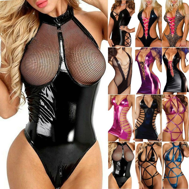 Sexy Damen Babydoll Dessous Riemchen Schlafanzug Nachtkleider Unterwäsche Romper