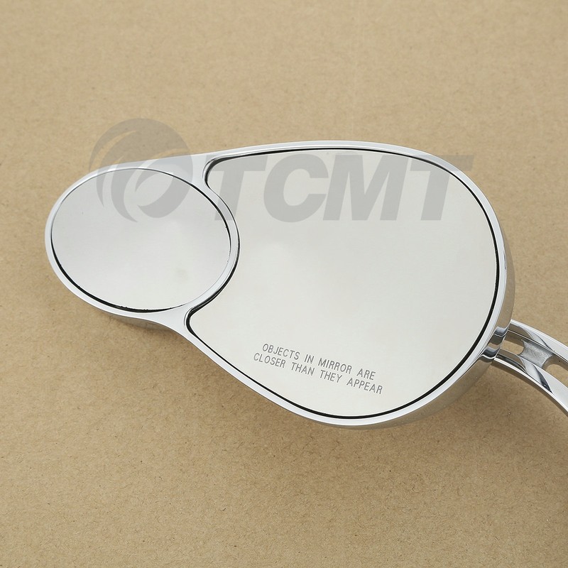 Split Vision Mirrors Fit For Harley Touring Electra Glide Road