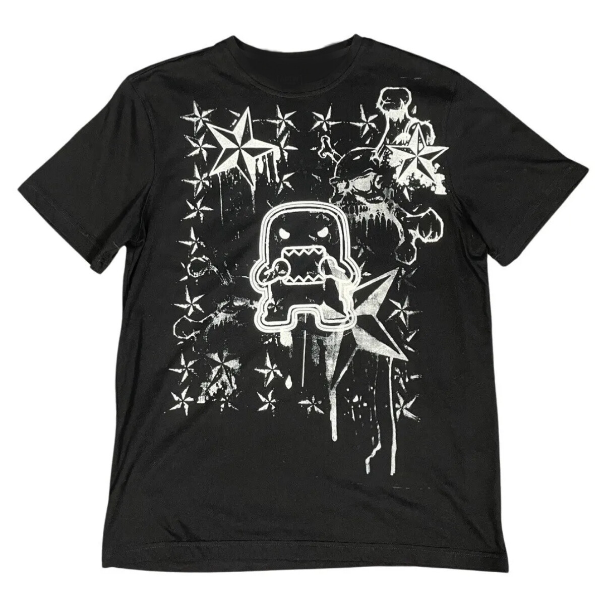 Domo Kun Grunge Y2K Style T Shirt Tapout Emo Goth Hello