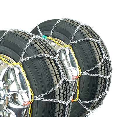 Titan Diamond Pattern Alloy Square Tire Chains OnRoad Snow/Ice 3.7mm 225/60-17