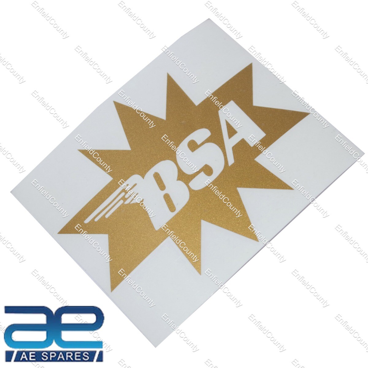 BSA Star Fuel Petrol Gas Tank Decal Sticker Pair Size 125mm x 102mm  
