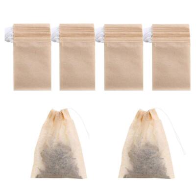 400 Pack Disposable Drawstring Tea Filter Bags Safe & Natural Unbleached Paper T