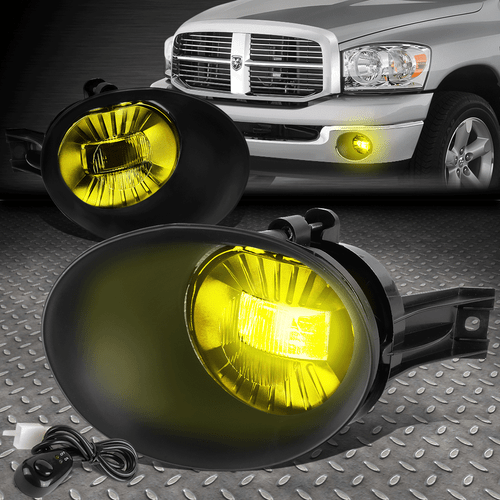 [МОЩНЫЙ СВЕТОДИОД] ДЛЯ 02-09 RAM 1500 2500 3500 ПРОТИВОТУМАННЫХ ФАР с ОБОДКОМ + ПЕРЕКЛЮЧАТЕЛЬ ЖЕЛТОГО ЦВЕТА