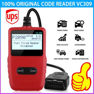 VC309 Car OBD2 Scanner Code Reader Check Engine Automotive Fault Code Diagnostic