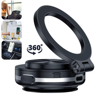 Universal Electric Vacuum Magnetic Suction Car Phone Mount 360° Rotation Holder