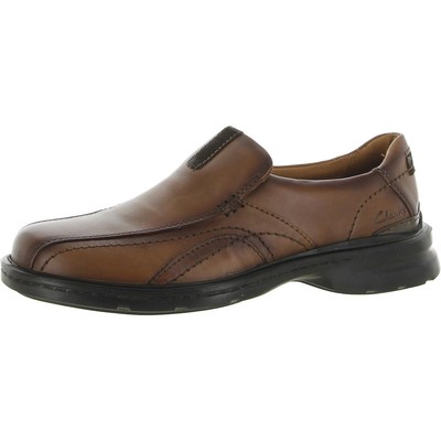 

Мужские кожаные нарядные лоферы Clarks Gessler Step Tan 9 Medium (D) BHFO 9630, Dark tan leather, Gessler Step