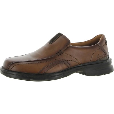 Мужские кожаные нарядные лоферы Clarks Gessler Step Tan 9 Medium (D) BHFO 9630