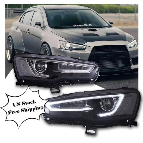 LED Headlights For 2008-2017 Mitsubishi Lancer EVO X Full